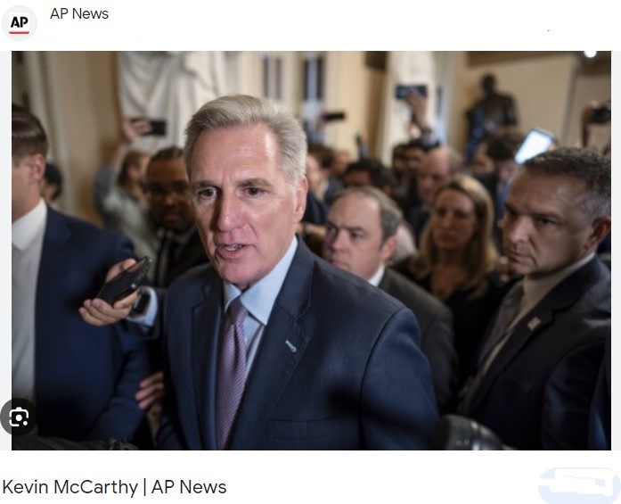 McCarthy (at least temporarily) Vacated from Speakership...