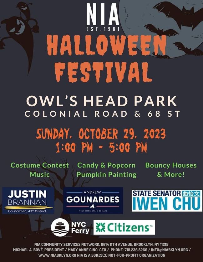 Shared post Halloween Festival at Owl's Head Park