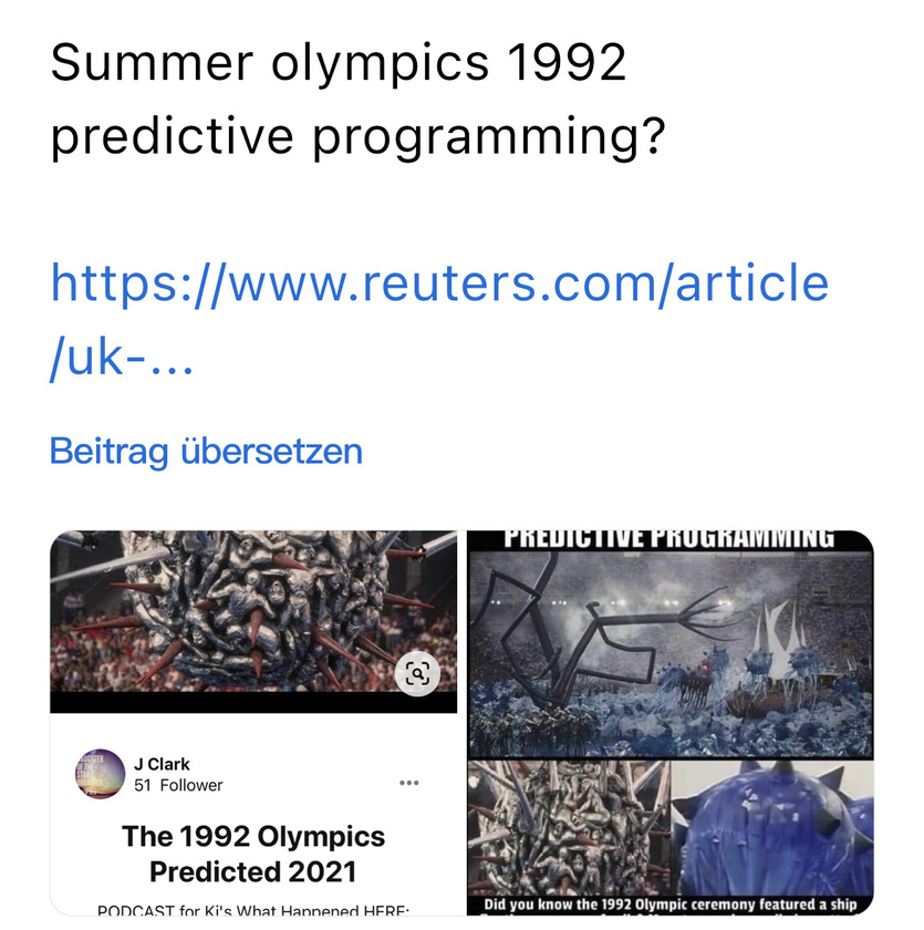 Summer olympics 1992 predictive programming?

...