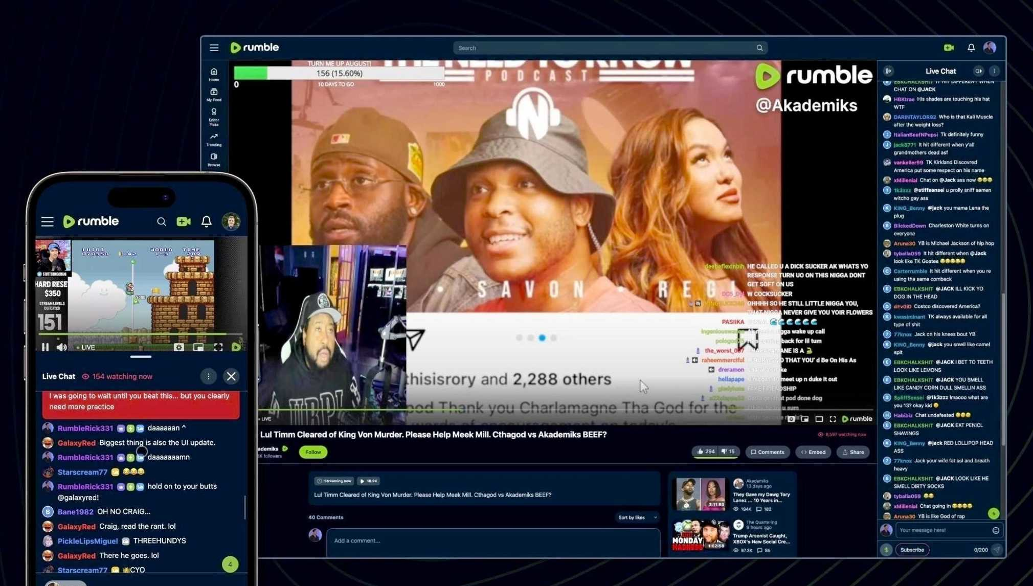 Shared post Updated Rumble UI Means NEW Chat Overlay Code