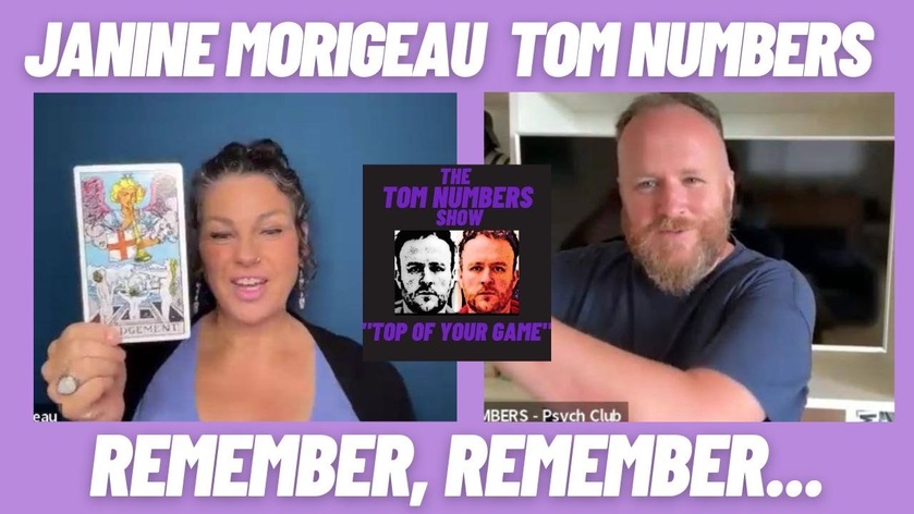 Brand New Show JANINE MORIGEAU on THE TOM NUMBERS SHOW - Remember Remember ...