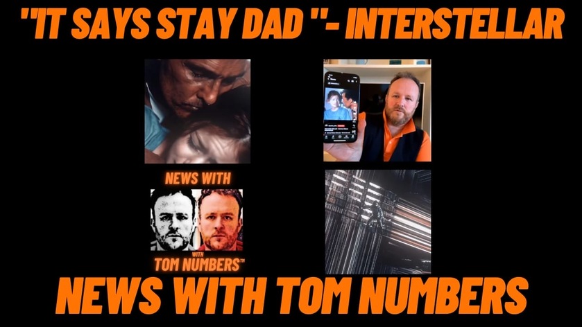 “IT SAYS STAY” Interstellar -  Live NEWS WITH TOM NUMBERS… 🟧♾️🚀🗽🪐🔥🕊️