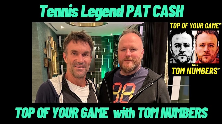 PAT CASH on TOP OF YOUR GAME with TOM NUMBERS…. 🎾🔢👍🏼🕊️