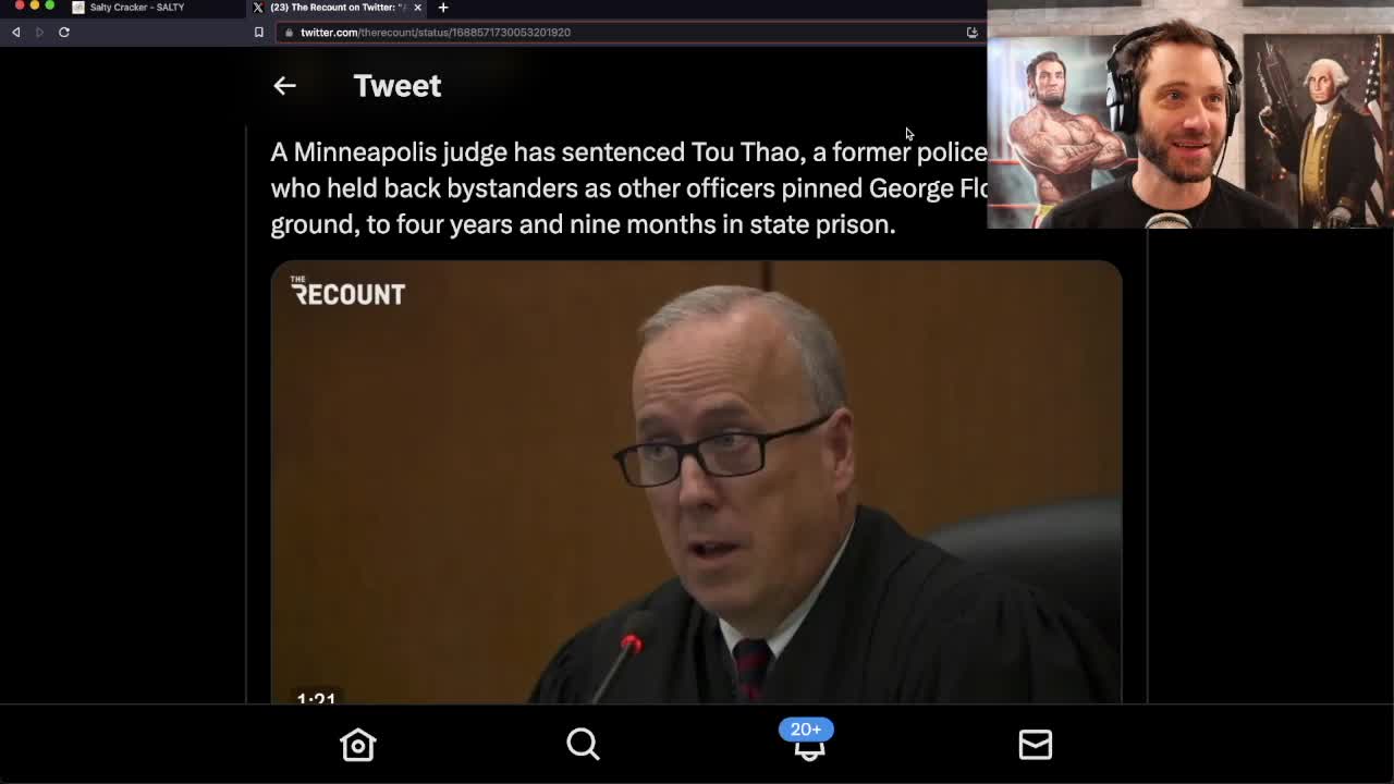 White Supremacist Asian Cop Sentenced to 5 years Over George Floyd