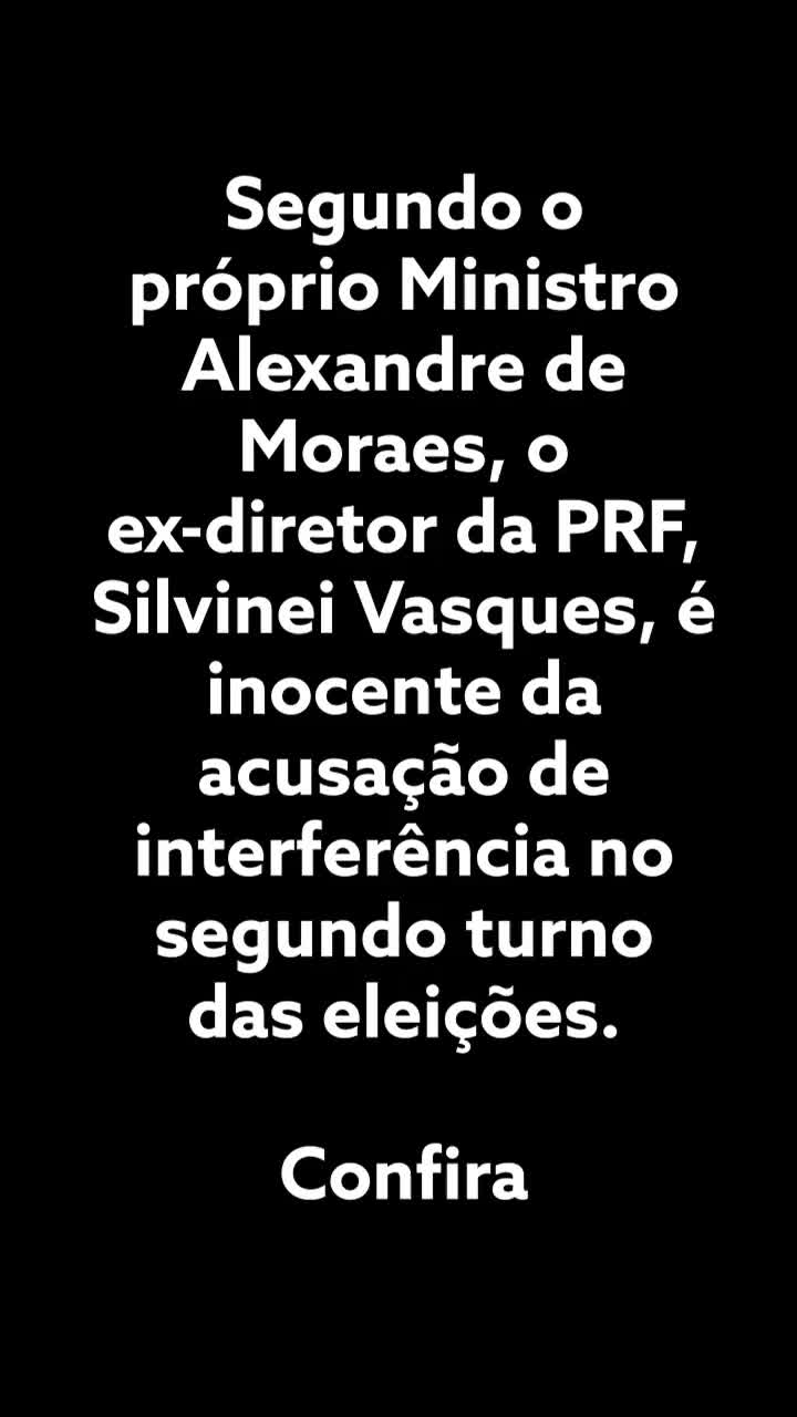 Vídeo: Alexandre de Moraes de 2022 inocenta ex-diretor da PRF que Alexandre de 2023 mandou prender