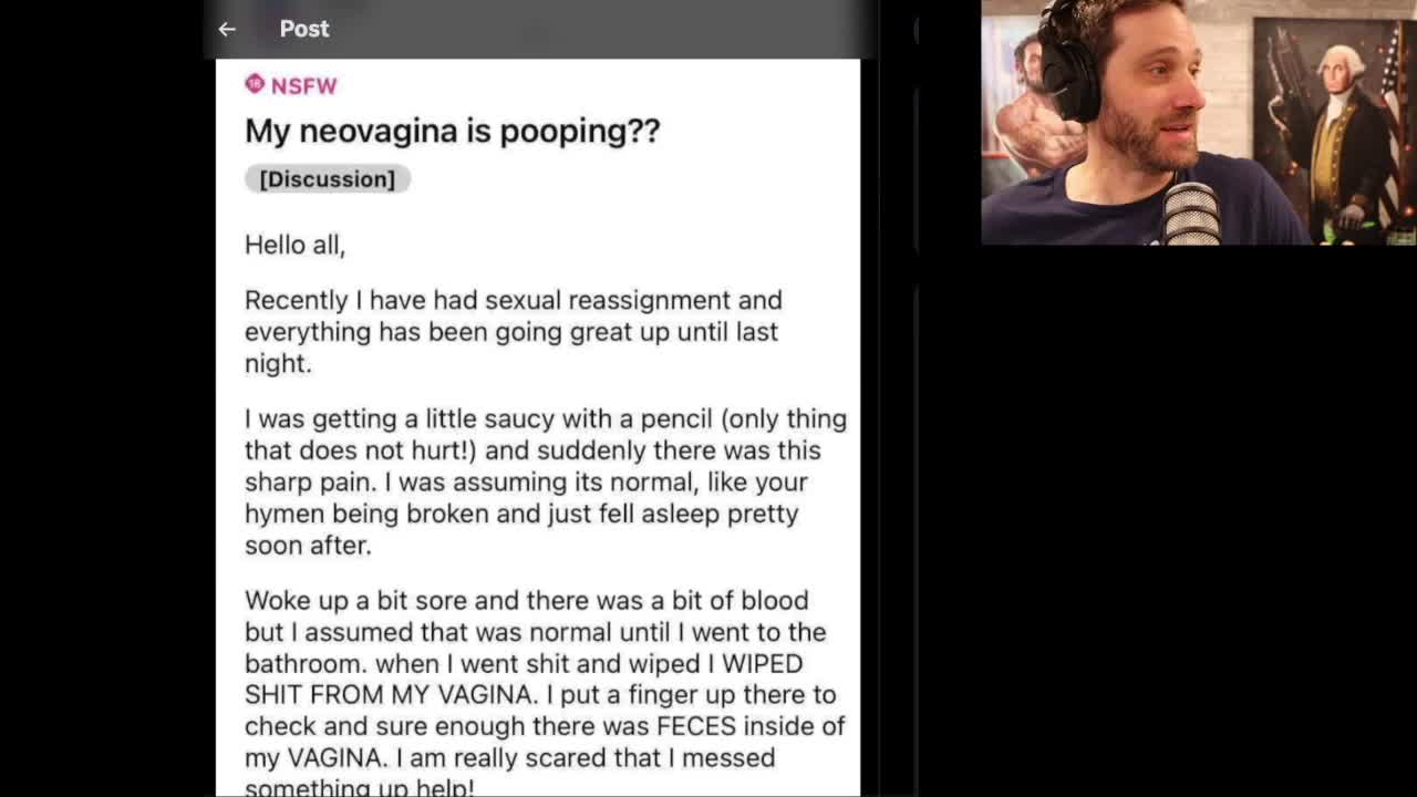 Reddit Weirdo's Man Made Vagina is Leaking Poop